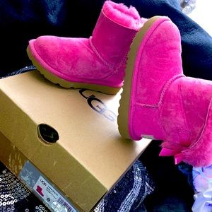 Pink Mini Bailey Bow II Toddler Girls Size 9